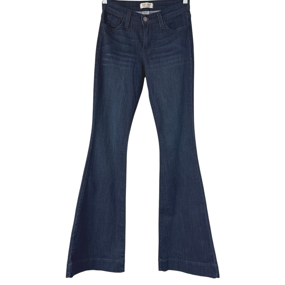 Judy Blue Jeans 5/27 Flare Stretch Bellbottom Sophie Dark Wash Style 8351 *EUC